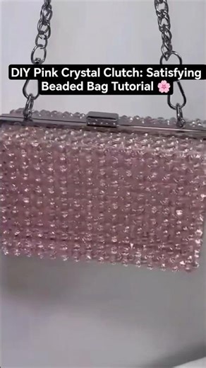 DIY Crystal Beaded Bag | Step-by-Step Aesthetic Craft ✨ Stop buying expensive bags! #beadedbag #diy
