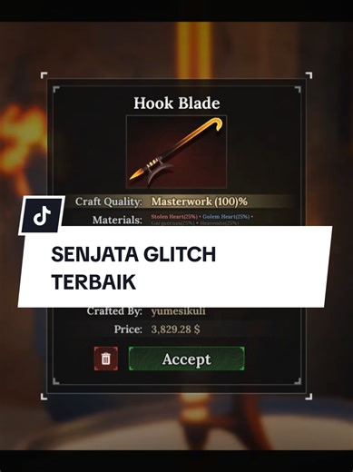 Crafting Divine Hookblade in The Forge