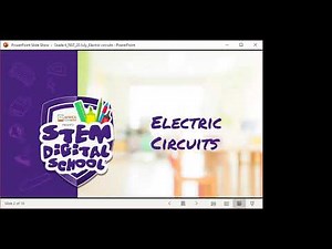 Grade 6 - Natural Science | 20 July 2020 | Electric Circuits Energy and Change