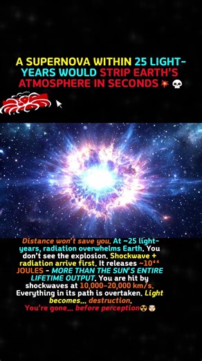 What A Nearby Supernova Would Actually Do To Earth #shorts #supernova #science #space #cosmos
