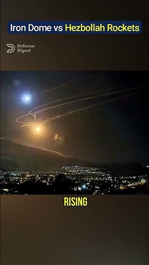 Iron Dome Intercepts Hezbollah Rocket Barrage Over Israel!