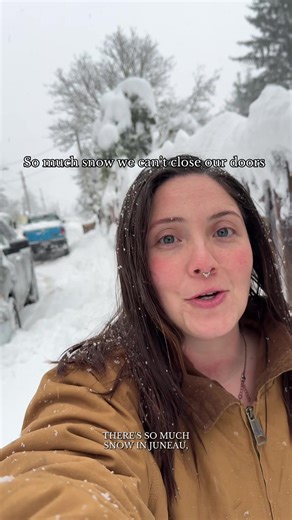 Experiencing Heavy Snowfall in Juneau, Alaska