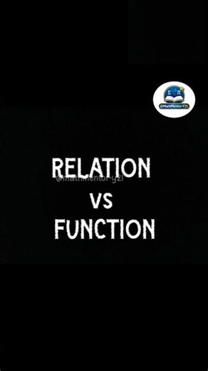 Relation vs Function 🤔|Most students confuse this| 👇Follow Math Mentor for easy maths 💙|#shorts