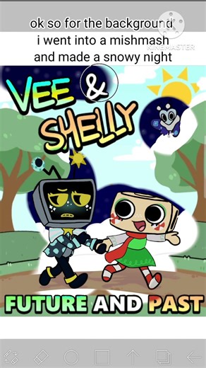 ||Startime and christmas in one poster|| ft: shelly, Vee and flutter|| #dandysworld #poster #Fanart