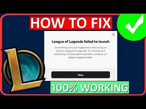 How To Fix "League of Legends Failed To Launch" Error After Vanguard Update (2024)