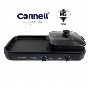 [Online Exclusive] Cornell Table Top Grill with Hot Pot CCG-EL98DT - Cornell Appliances