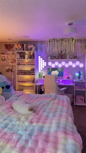 room tour #roomtour #gamingsetup #mangacollection #anime #japan #animebedroom #aesthetic #room #cute