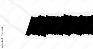 torn ripped paper animation with black background