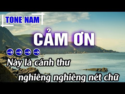 Cảm Ơn Karaoke Tone Nam ( Cm ) Beat Mới | Karaoke Đăng Khôi
