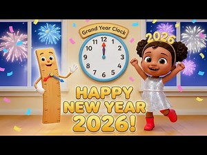 2026 New Year Countdown for Kids! 🎉 Learn to Count 1-10 with Fireworks