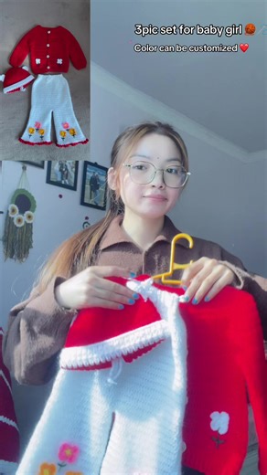 Custom Crochet Baby Girl Set for Order