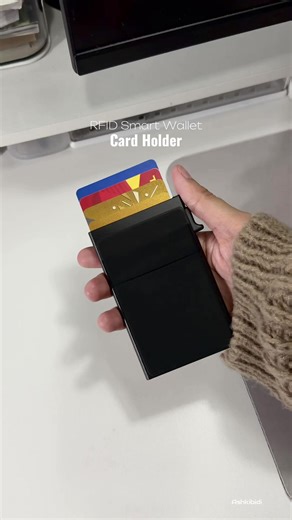 RFID Smart Wallet Card Holder for Secure Storage