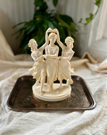 Vintage G. Ruggeri Alabaster Sculpture After Antonio Canova's Three Graces, Italy - Etsy