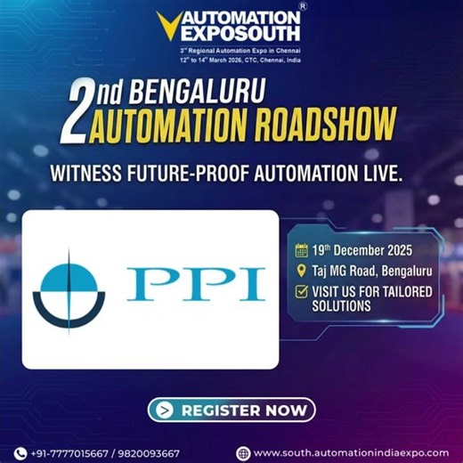 Process Precision Instruments is gearing up for the 2nd Bengaluru Automation Roadshow!