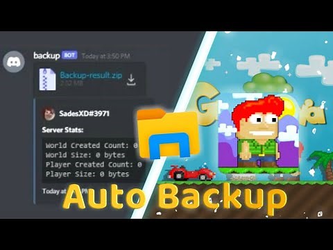 How to backup your GTPS server using discord bot !