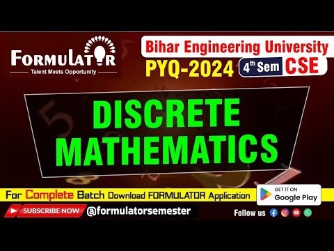 BEU 4th Sem CSE | Discrete Mathematics PYQ 2024 | Complete Paper Discussion