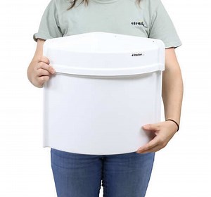 Specialty Recreation Single Bowl RV Bathroom Sink - Corner - White Specialty Recreation RV Sinks SR2