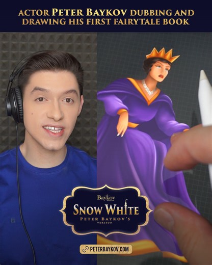 🎥 #SnowWhite 2024 #Dubbing | #TheQueen ✍🏻 ⭐ The book: https://peterbaykov.com/store #drawing #art #voice #acting #book #animation | Peter Baykov