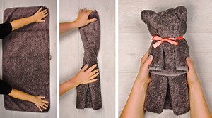 212K views · 706 reactions | Simple but creative towel folding and bathroom ideas | Crafty Panda | Facebook