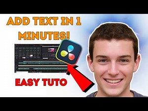 How to Add Text in DaVinci Resolve (EASY & FAST Tutorial!)