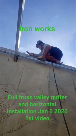 full truss valley gutter and horizontal installation Jan 6 2026 1st video #construction