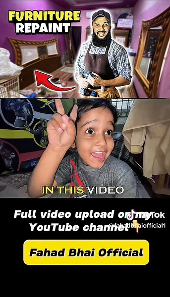 Furniture repaint kardia 😍 #viralvideo #vlogs #youtuber #funnyvideo #fahadbhai #viraltiktok #entertainment #viral #reality