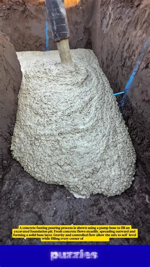 Perfect Concrete Footing Pour | Satisfying Foundation Work
