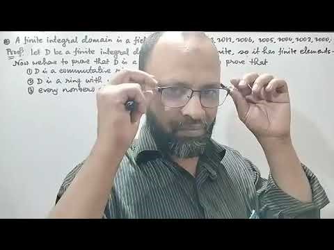 #AbstractAlgebra | Ring | বিমূর্ত বীজগণিত | A finite integral domain is a field |