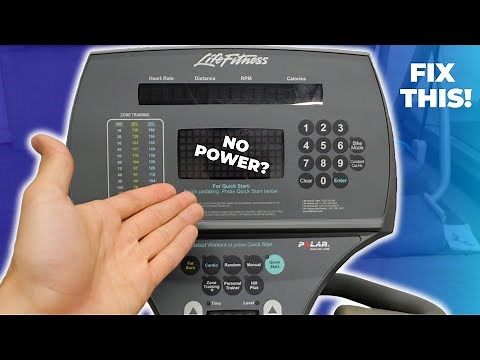 Life Fitness Recumbent Bike Not Powering On? Fixed! Please See Description For Battery Location