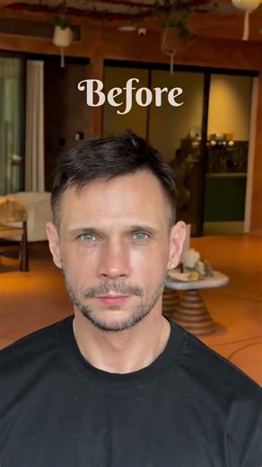 Natural-looking permanent eyebrow for men 😍 | Brow Master 📍 #shorts #permanentmakeup #microblading