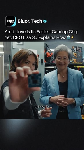 Bluor. Tech on Instagram: "AMD has officially shattered all limits with the release of the world’s fastest gaming processor 🎮🚀 This beast is powered by the new Zen 5 architecture and features a revolutionary inverted cache design that places the memory underneath the cores for direct cooling access. That breakthrough “precision cooling” allows the chip to sustain remarkably higher clock speeds of 5.2 GHz, delivering frame rates that leave every other competitor completely in the dust. The gami