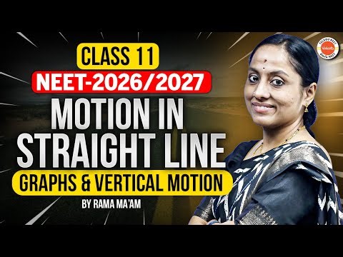 Motion in a Straight Line | Graphs & Vertical Motion | Class 11 | NEET/EAPCET 2026-27 | KRD Ma’am