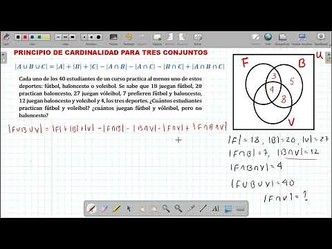 Cardinality Principle with Three Sets and Problems (Super Easy)