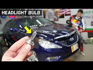 HYUNDAI SONATA HEADLIGHT BULB REPLACEMENT REMOVAL