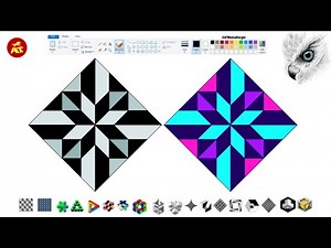 94.How to draw 3D ILLUSION in MS Paint | Easy ms paint tutorial for beginners | MS Paint tutorials
