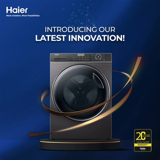 864 reactions · 52 shares | Introducing our latest innovation in Haier Washing Machine with Sensor Dry feature perfect for your ready to wear clothes! Experience unmatched performance and unrivalled efficiency right in your home. #Haier #HaierWashingMachine #MoreCreation #MorePossibilities | Haier | Facebook