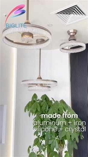 💡LIGHT UP AND COOL OFF!!! Get ready to experience our all-new Ceiling Fan with Integrated LED Light! Enjoy the perfect blend of comfort and style — cool down with powerful airflow while you light up your space with our elegant tri-color LED feature, designed to adapt seamlessly to your mood and décor. Witness the actual function of the item that we serve you and get ready to be mesmerized by its dual-functional feature. #lightingdesign #luxuryhomes #ceiling #BIGLITE #lighting #LED #ledlights #c