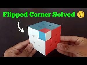 Rubik's Cube Flipped Corner Easy Tutorial | How to Solve Flipped Corner of Rubik's Cube 🤯