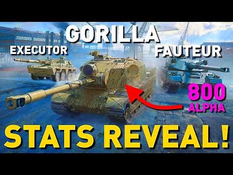 Gorilla, Executor and Fauteur stats REVEALED in World of Tanks!