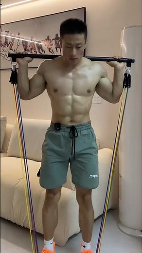 15 resistance band exercises for a full-body workout at home #trend #motivation #shorts