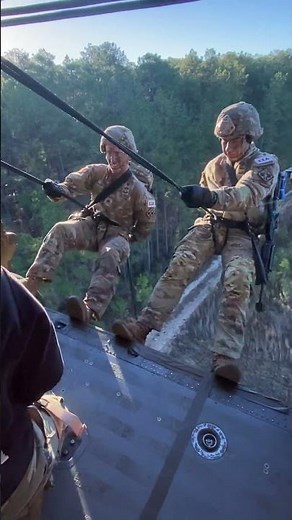 Army medics on rappel!