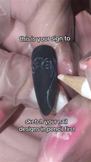Creative Nail Art: Sketching with Colored Pencils