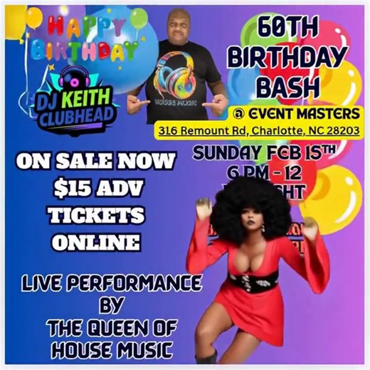 HAVE YOU GOTTEN TICKETS YET FROM MY BIG BIRTHDAY EVENT SUNDAY FEB. 15TH... DON’T WAIT, THESE $15.00 ARE LIMITED, NOT MANY LEFT. GET YOURS NOW HERE, THE LINK: https://tinyurl.com/BDAY-BASH-DJ-KEITH-CLUBHEAD ——————————————————— #djkeithclubhead #housemusic