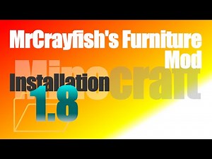 MrCrayfish's Furniture Mod 1.8 - How To Install [with FML] in Minecraft 1.8