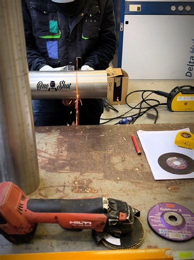 3M thin cutting disc. Very thin, needs attention. But if you know how to use it, it does an excellent job. #welderlife #3MAbrasives #oneshotmuso