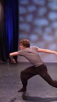 Joshua Junker in rehearsal for Light of Passage
