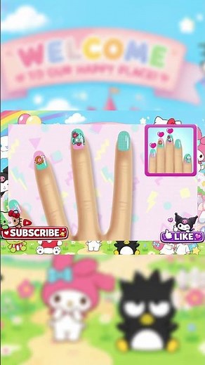 Making Cute Pretty Nails with Hello Kitty 💖