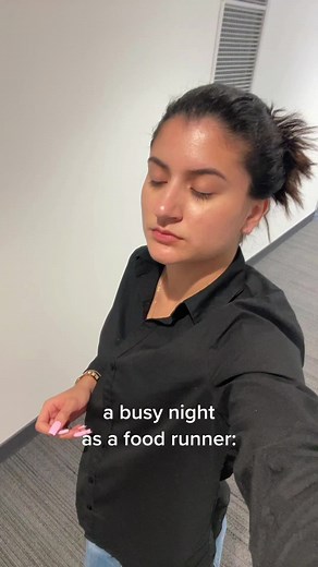 Food Runner Night at a Busy Restaurant