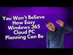 You Won't Believe How EASY Windows 365 Cloud PC Planning Can Be