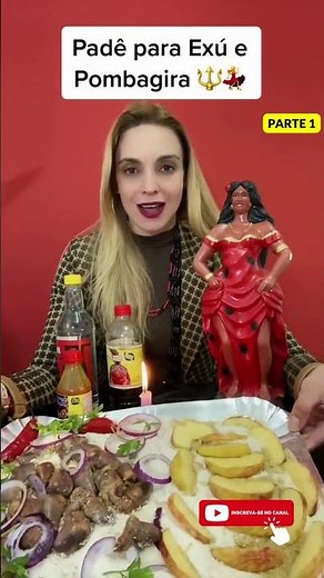 COMO FAZER UM PADÊ PARA EXÚ E POMBA GIRA NA PRÁTICA - QUAIS ELEMENTOS VÃO NO PADÊ / OFERENDA #shorts